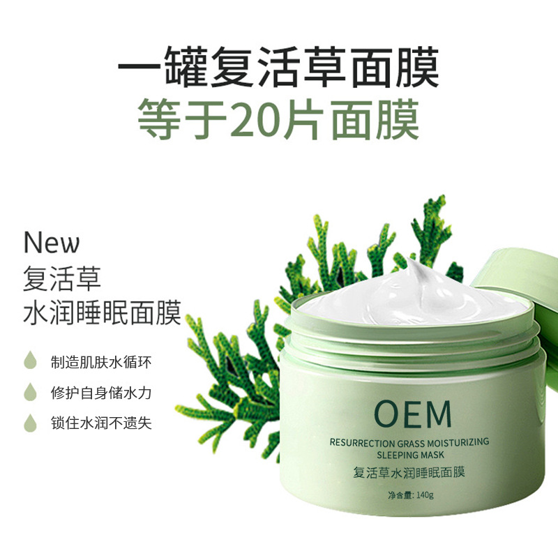 荻薇_复活草睡眠面膜OEM